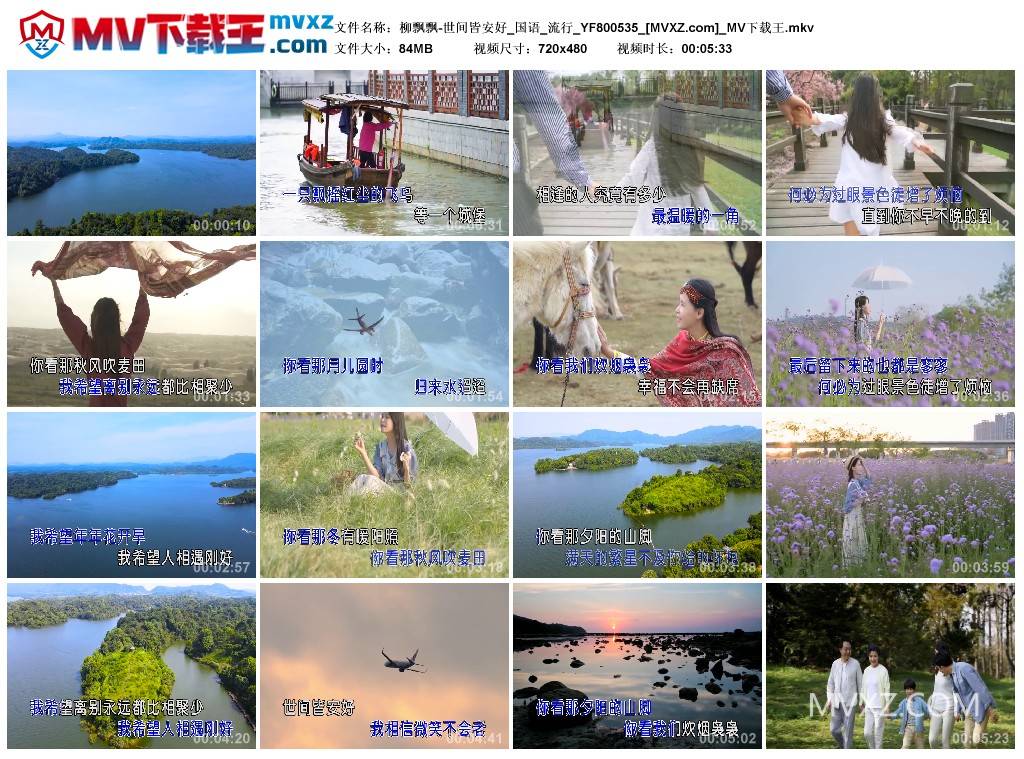 柳飘飘-世间皆安好_国语_流行_YF800535